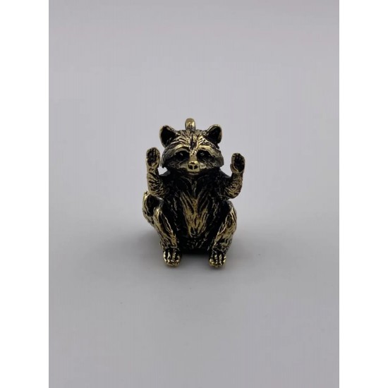 Raccoon Bronze Pendant
