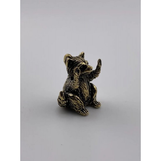 Raccoon Bronze Pendant