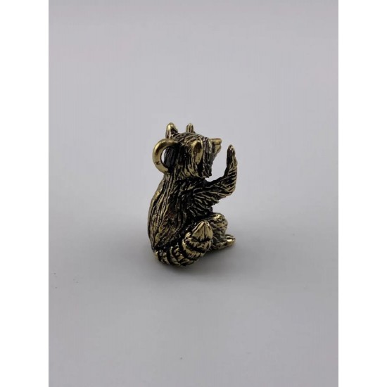 Raccoon Bronze Pendant