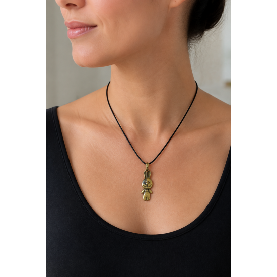 Little Bunny Bronze Pendant