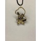 Cat with a Tail Bronze Pendant