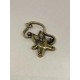 Cat with a Tail Bronze Pendant