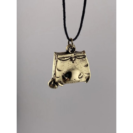Round-Bellied Cat Bronze Pendant