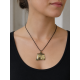 Round-Bellied Cat Bronze Pendant