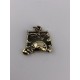 Round-Bellied Cat Bronze Pendant