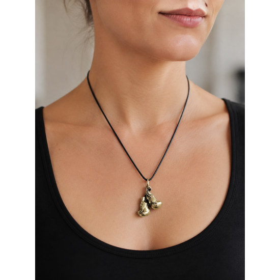 Pendentif en bronze « Gants de boxe »