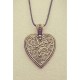 Colgante de bronce «Corazon de encaje»