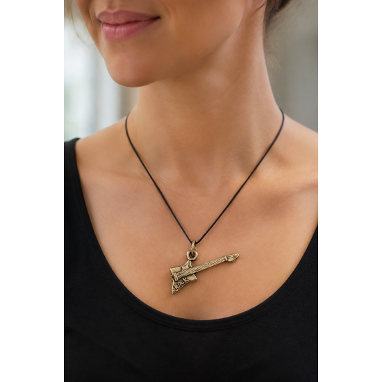 Colgante de bronce «Guitarra de rock»