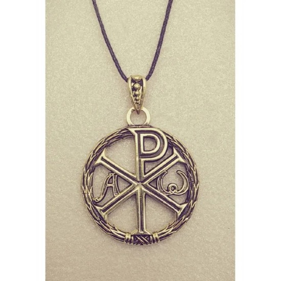 Pendentif en bronze « Chrisme »
