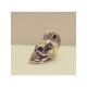 Pendentif en bronze « Crane a crete mohawk »